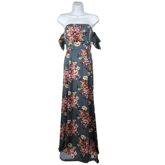 LULUS PRIMROSE PATH FLORAL MAXI DRESS - Picture 1 of 10